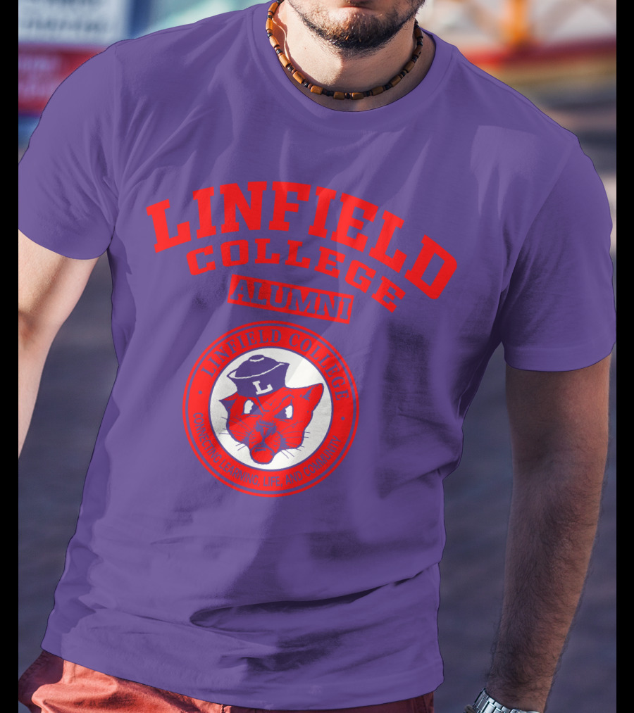 Linfield College Alumni Confido Personal Development Mascot T-Shirt