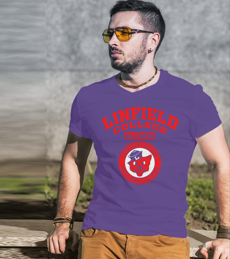 Linfield College Alumni Confido Personal Development Mascot T-Shirt