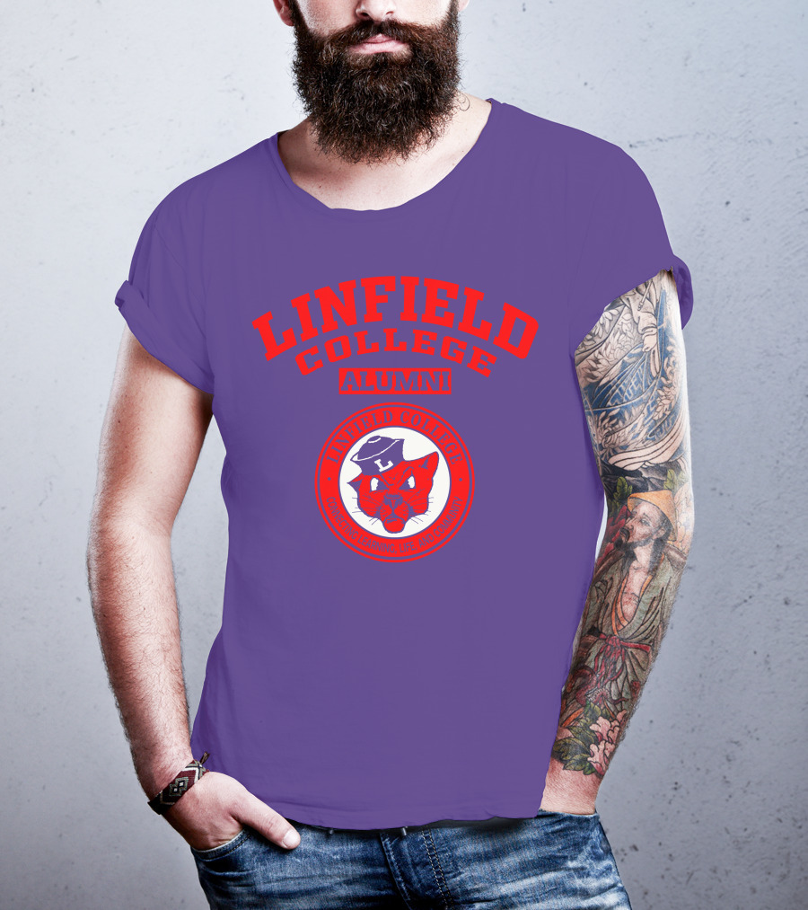 Linfield College Alumni Confido Personal Development Mascot T-Shirt