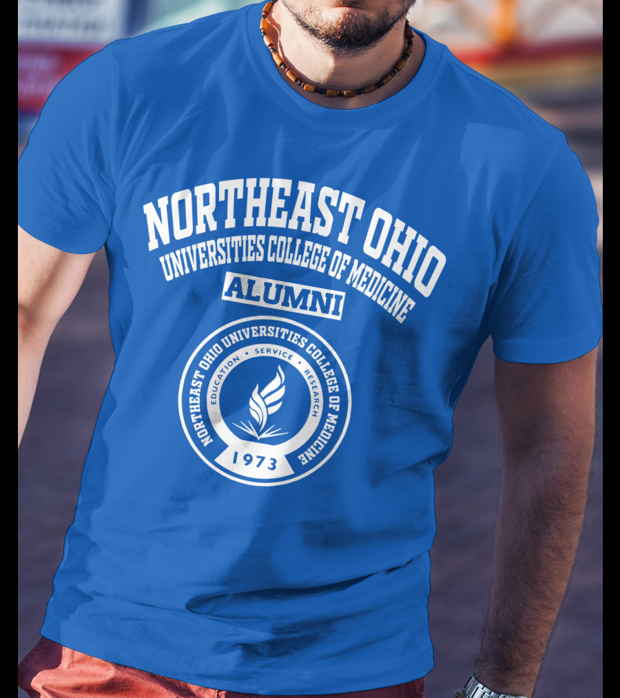 Northeast Ohio Universities College Of Medicine Alumni 1973 Education Service Research T-Shirt