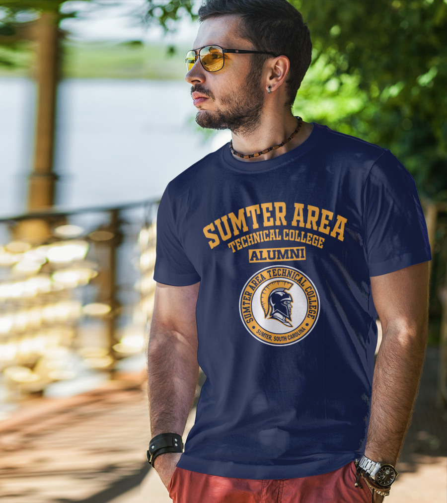 Sumter Area Technical College Alumni South Carolina Spartan Head T-Shirt