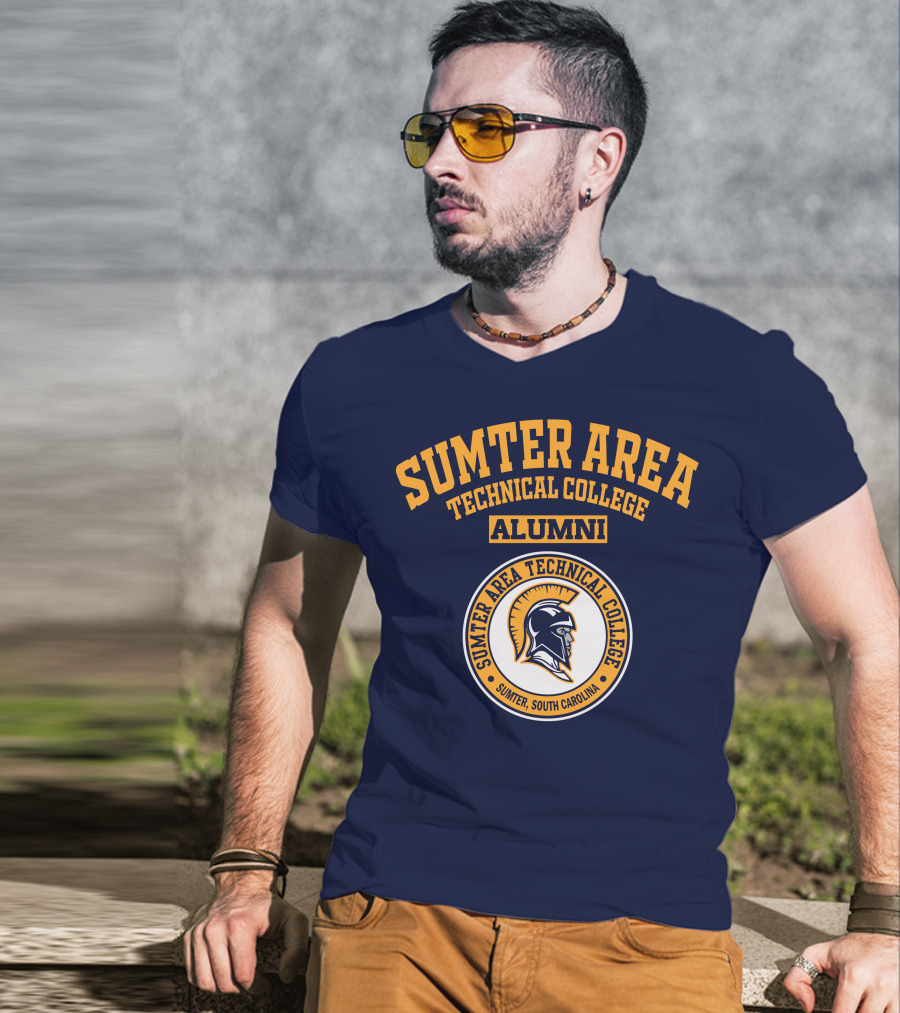 Sumter Area Technical College Alumni South Carolina Spartan Head T-Shirt