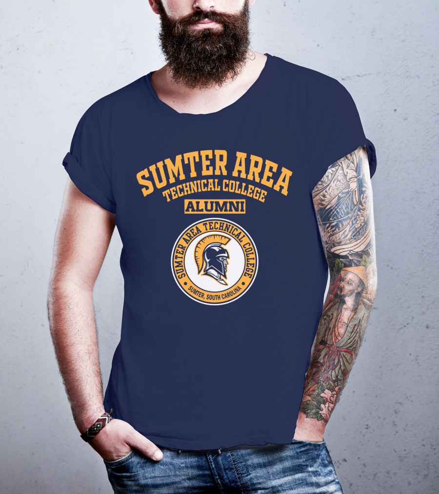 Sumter Area Technical College Alumni South Carolina Spartan Head T-Shirt