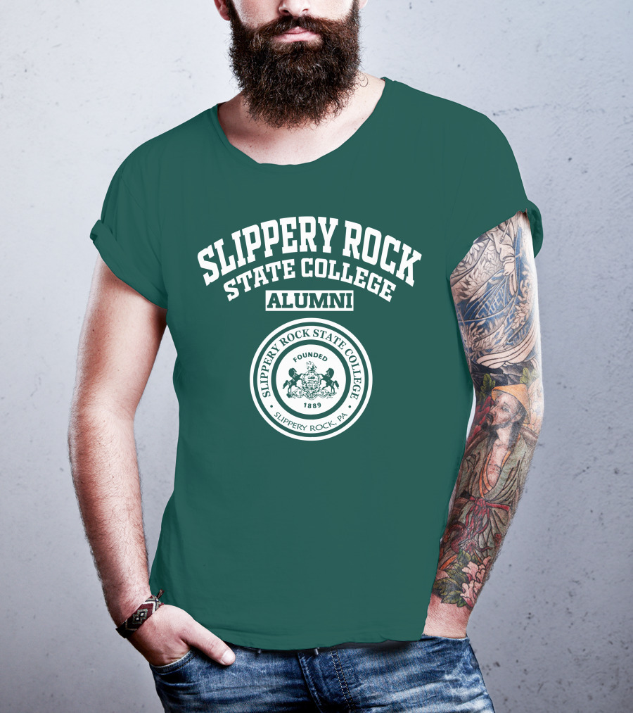 Slippery Rock State College Alumni Founded 1889 Seal Slippery Rock PA T-Shirt