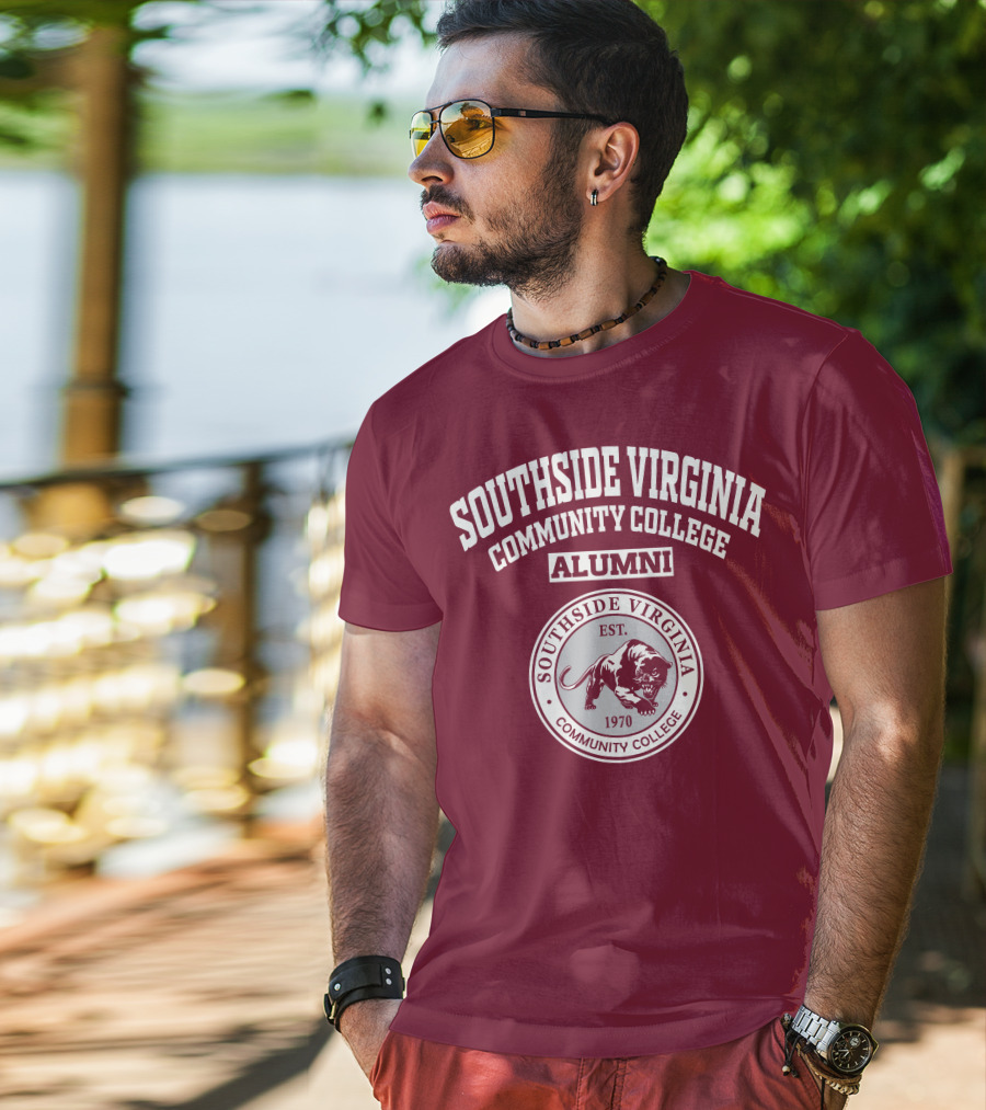 Southside Virginia Community College Alumni Est. 1970 Lion Emblem T-Shirt