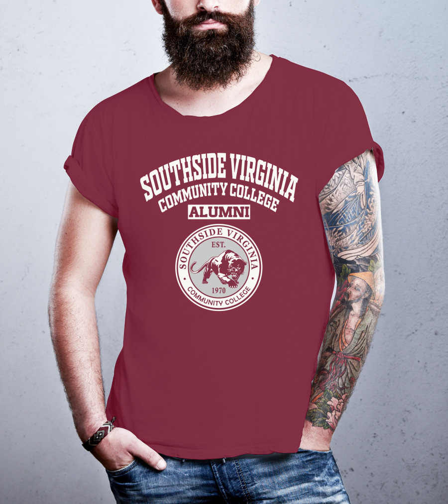 Southside Virginia Community College Alumni Est. 1970 Lion Emblem T-Shirt