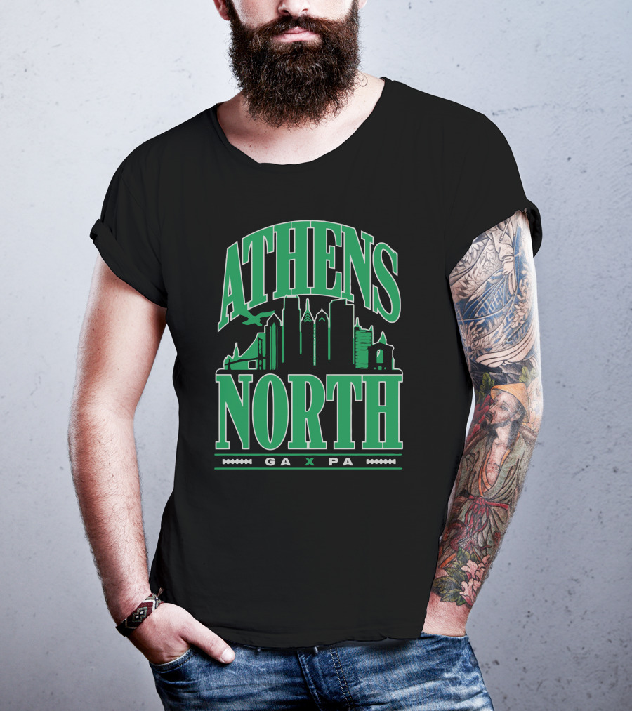ATHENS NORTH GA PA Skyline T-Shirt