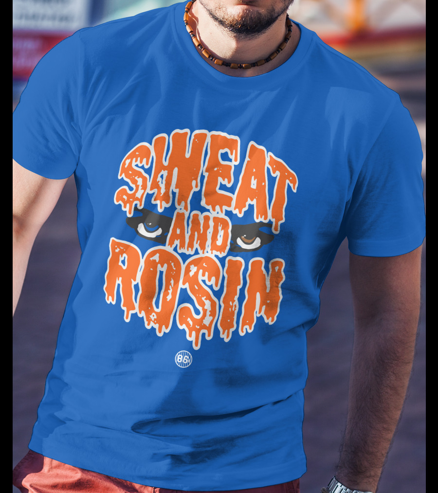 SWEAT AND ROSIN Eyes Dripping Orange 86 T-Shirt