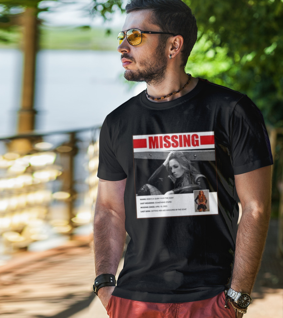 Trish Stratus Puts Becky Lynch Missing Name Rebecca Quinn The Man T-Shirt