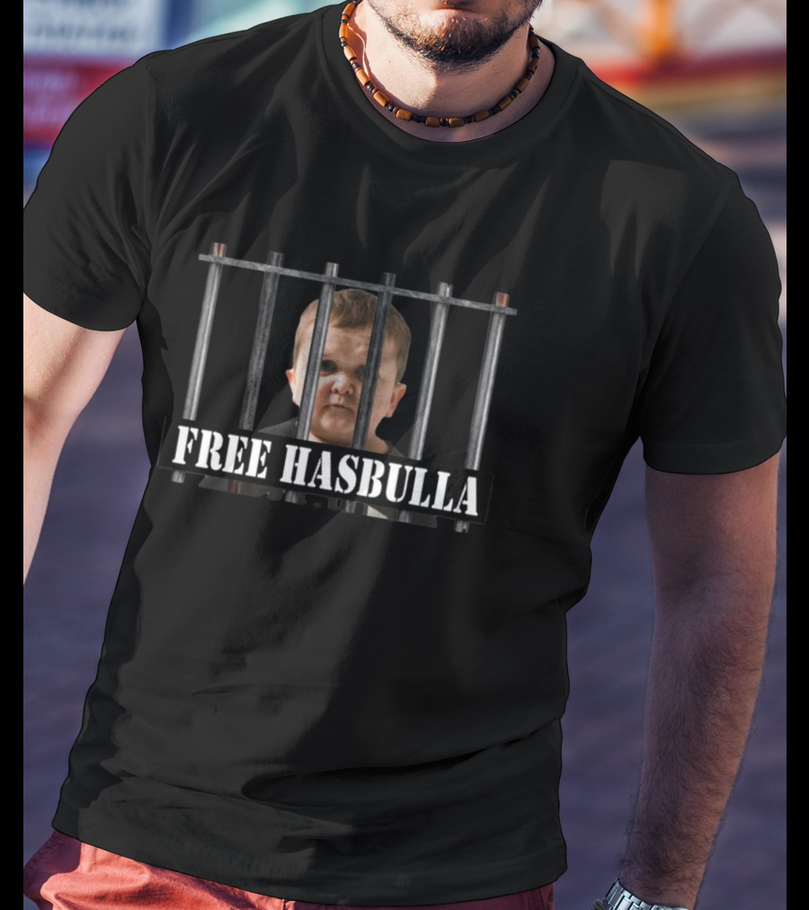 Free Hasbulla Behind Bars Iconic Visual Concept T-Shirt