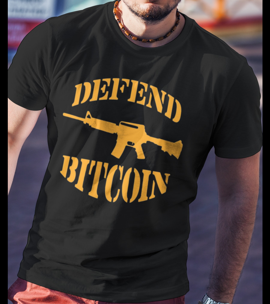 Defend Bitcoin Rifle T-Shirt