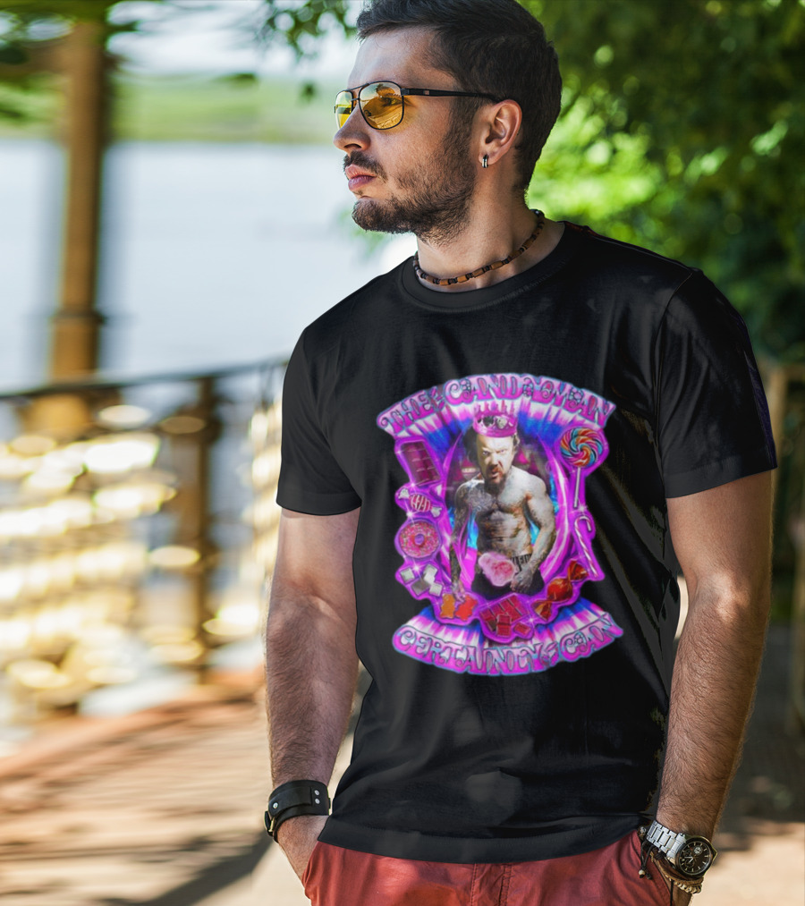 The Candy Man Certainly Can Colorful Sweets And Tough Guy Aura T-Shirt