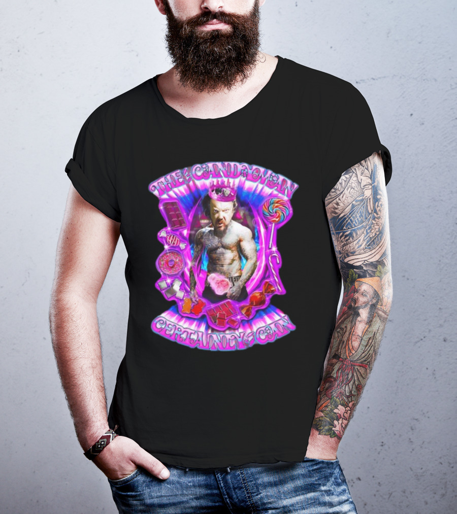 The Candy Man Certainly Can Colorful Sweets And Tough Guy Aura T-Shirt