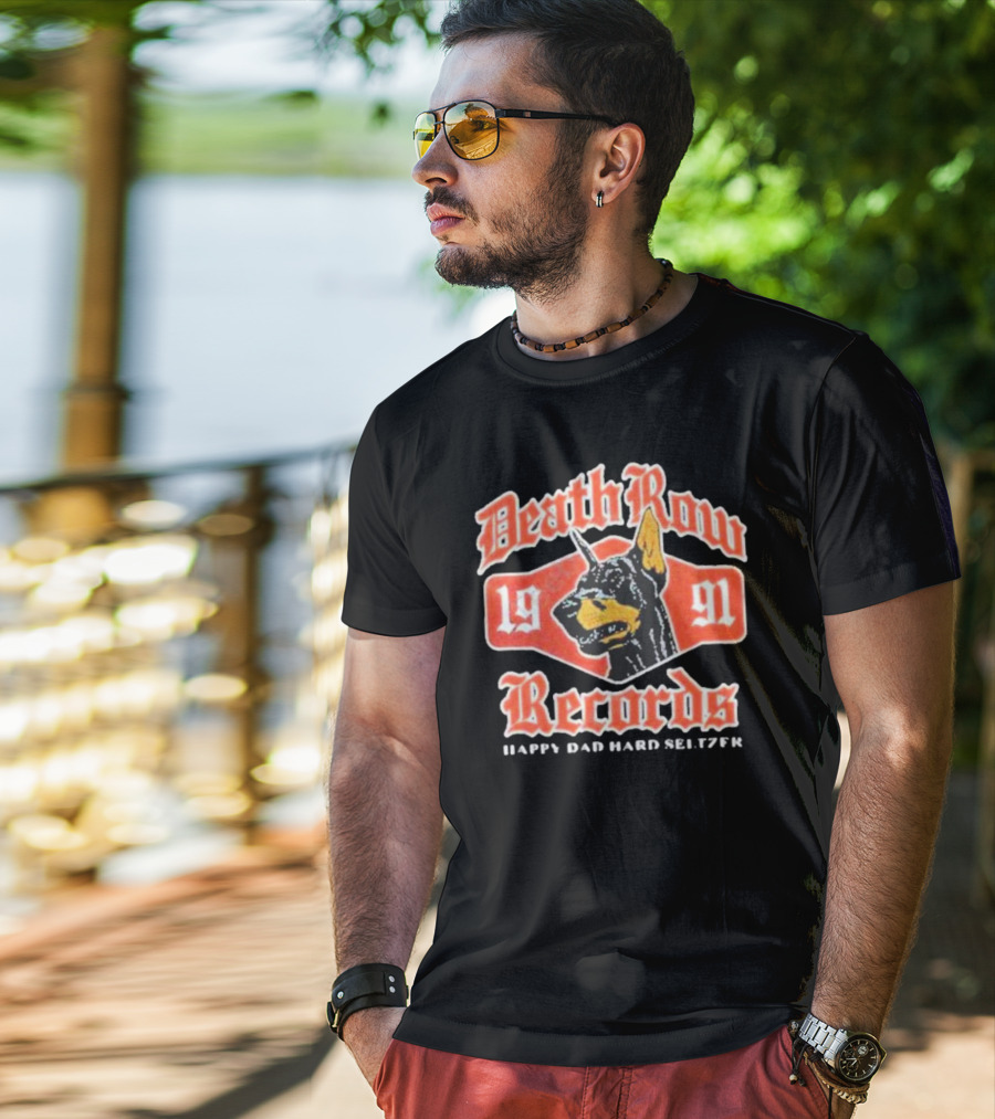 Death Row Records 1991 Happy Dad Hard Seltzer T-Shirt