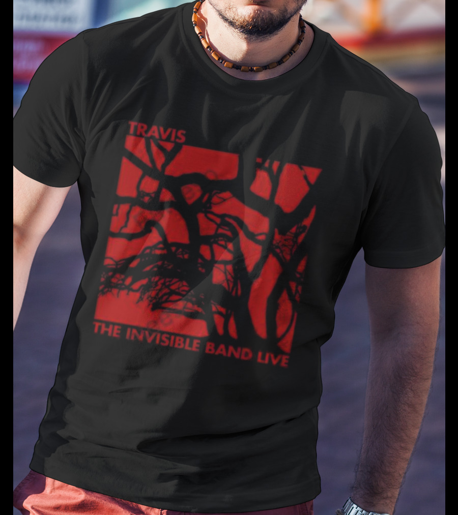 Travis The Invisible Band Live Red Branches T-Shirt