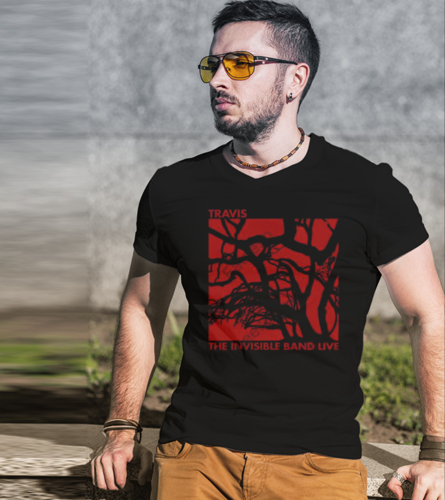 Travis The Invisible Band Live Red Branches T-Shirt