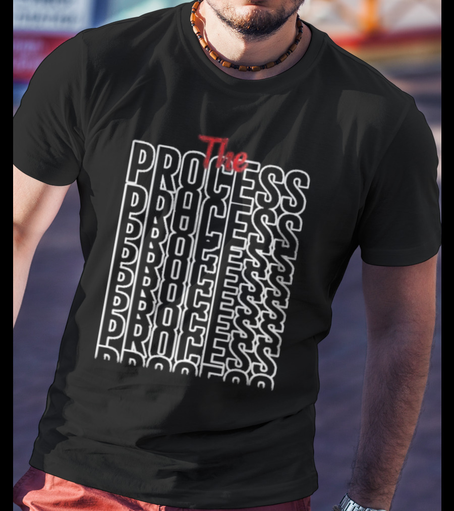 Joel Embiid's The Process Stacked Text T-Shirt