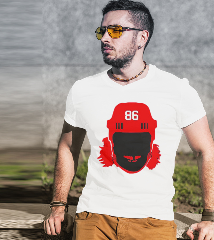 Spittin Chiclets Nj 86 Hockey Helmet T-Shirt