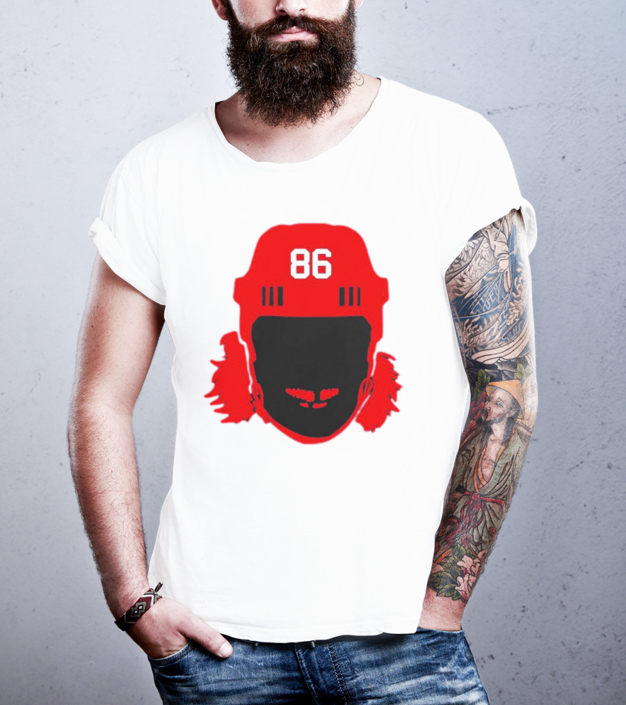 Spittin Chiclets Nj 86 Hockey Helmet T-Shirt