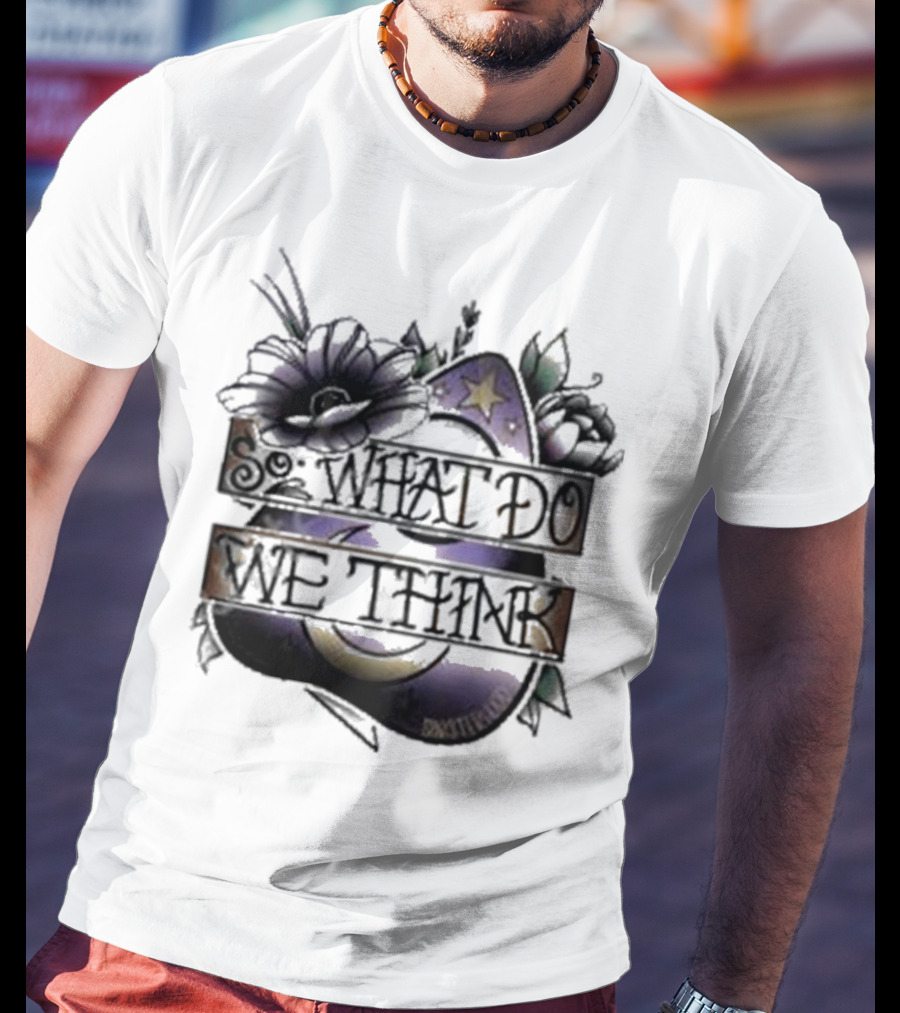 So What Do We Think Moon And Stars Floral T-Shirt