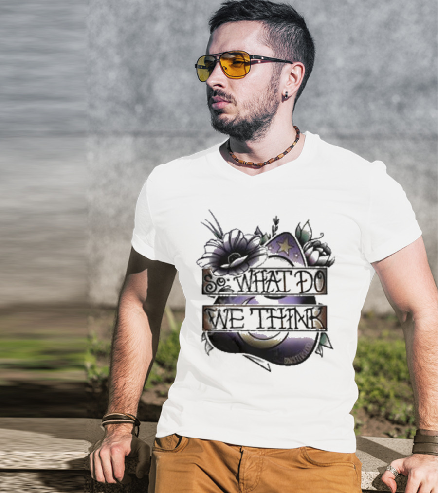 So What Do We Think Moon And Stars Floral T-Shirt