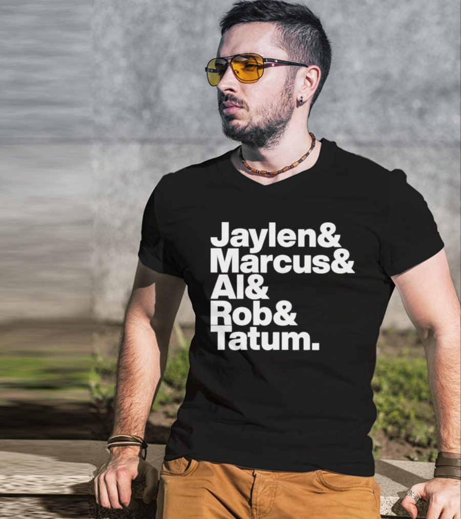 Jaylen Marcus Al Rob Tatum Boston Basketball Team Players T-Shirt