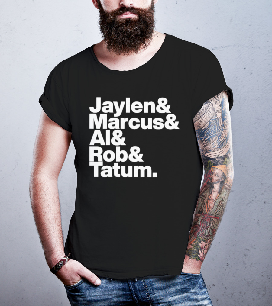 Jaylen Marcus Al Rob Tatum Boston Basketball Team Players T-Shirt