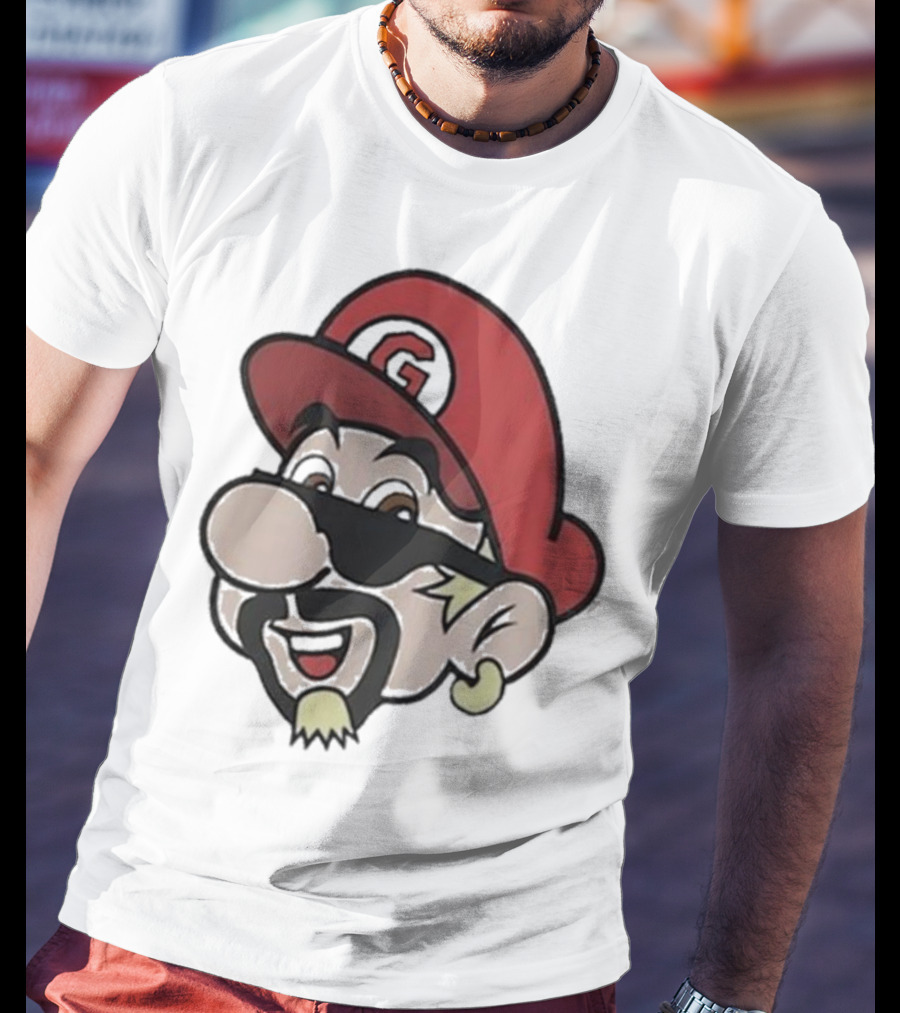 Super Fierio G Mustache Cap T-Shirt