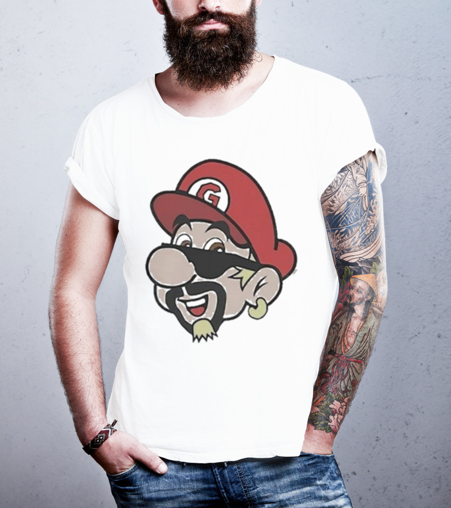 Super Fierio G Mustache Cap T-Shirt