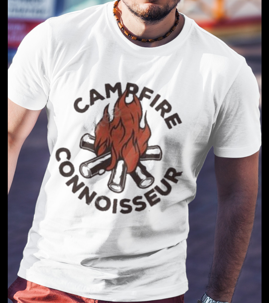 Great Lakes Proud Campfire Connoisseur Firewood And Flames T-Shirt
