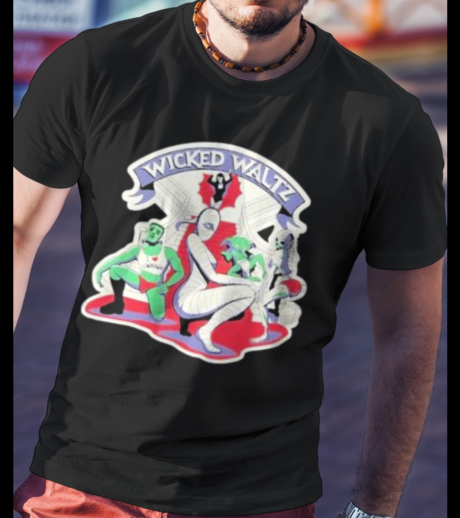 Wicked Waltz Lewberger Monster Characters On Red Carpet T-Shirt