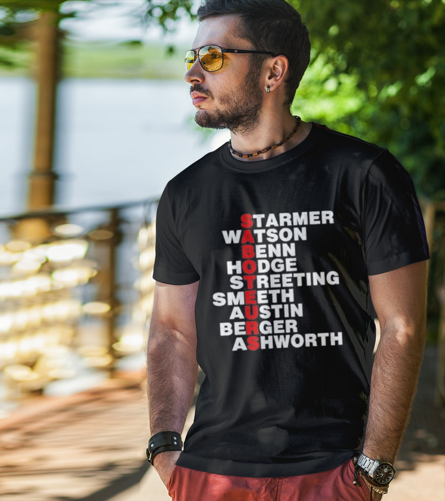 Angrybirdju Saboteurs Starmer Watson Benn Hodge Streeting Smeeth Austin Berger Ashworth T-Shirt