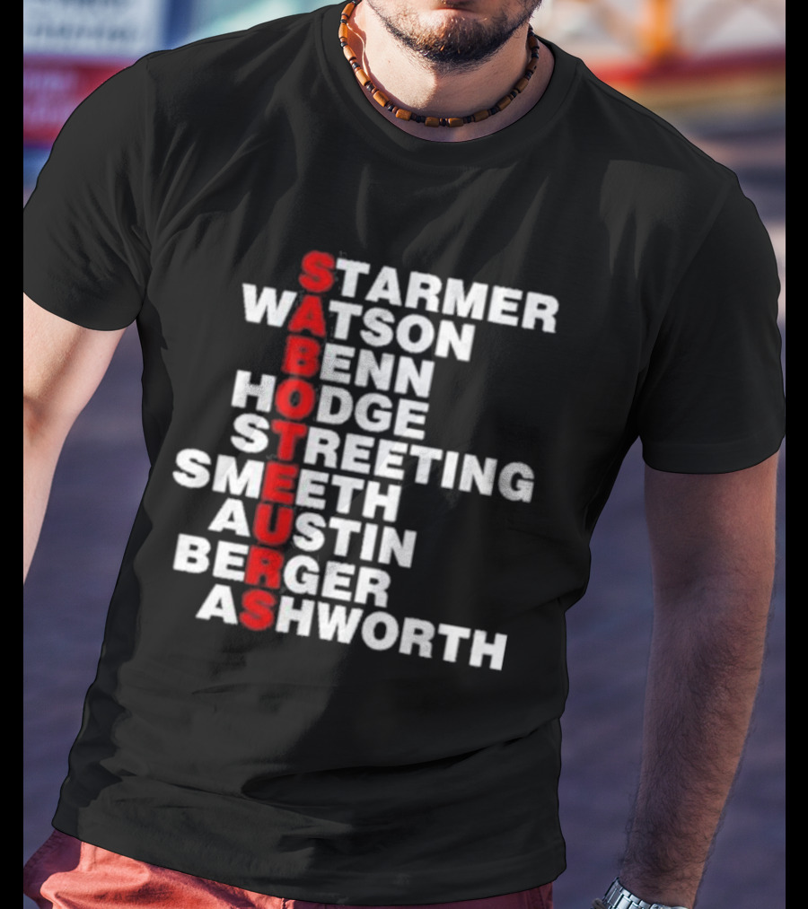 Angrybirdju Saboteurs Starmer Watson Benn Hodge Streeting Smeeth Austin Berger Ashworth T-Shirt