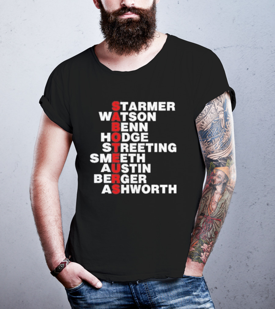 Angrybirdju Saboteurs Starmer Watson Benn Hodge Streeting Smeeth Austin Berger Ashworth T-Shirt