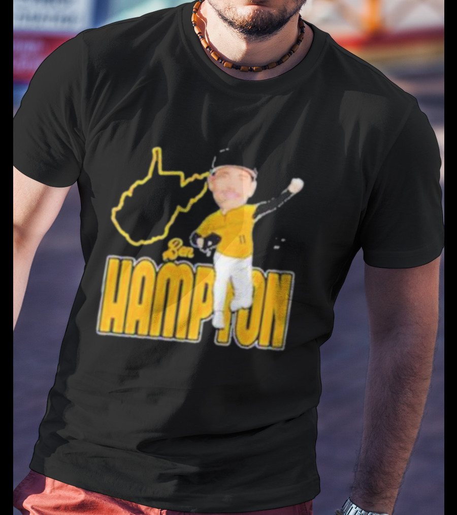 Ben Hampton West Virginia Baseball 11 Fan T-Shirt