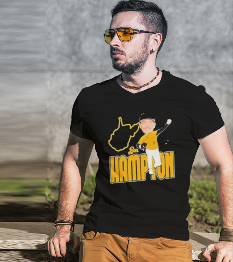 Ben Hampton West Virginia Baseball 11 Fan T-Shirt