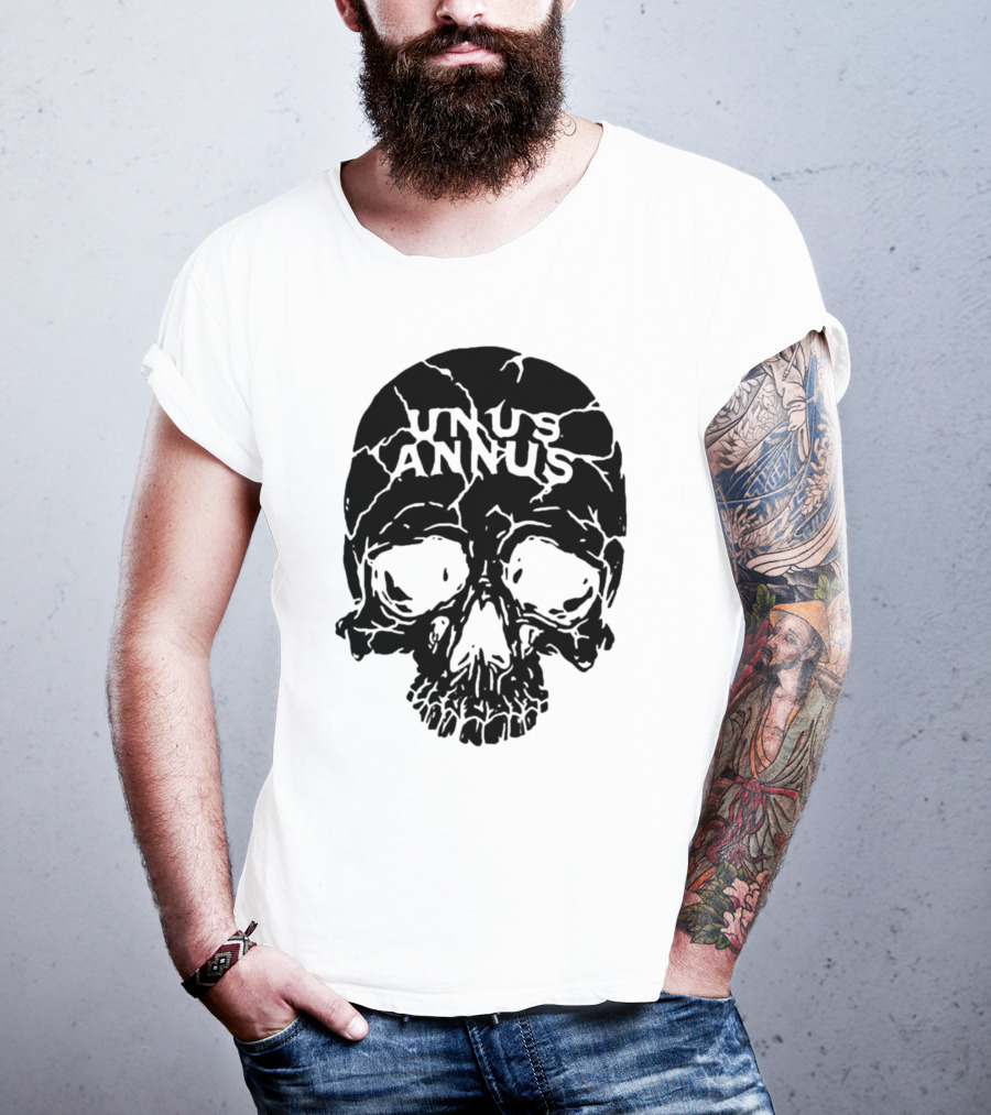 Unus Annus Skull Black Crack T-Shirt
