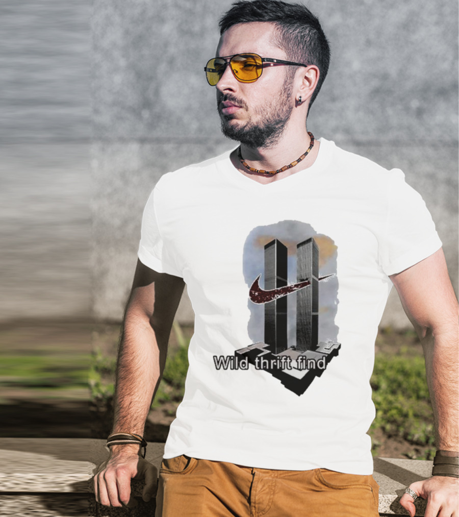 Wild Thrift Find Screenshot Tiktok Twin Towers T-Shirt