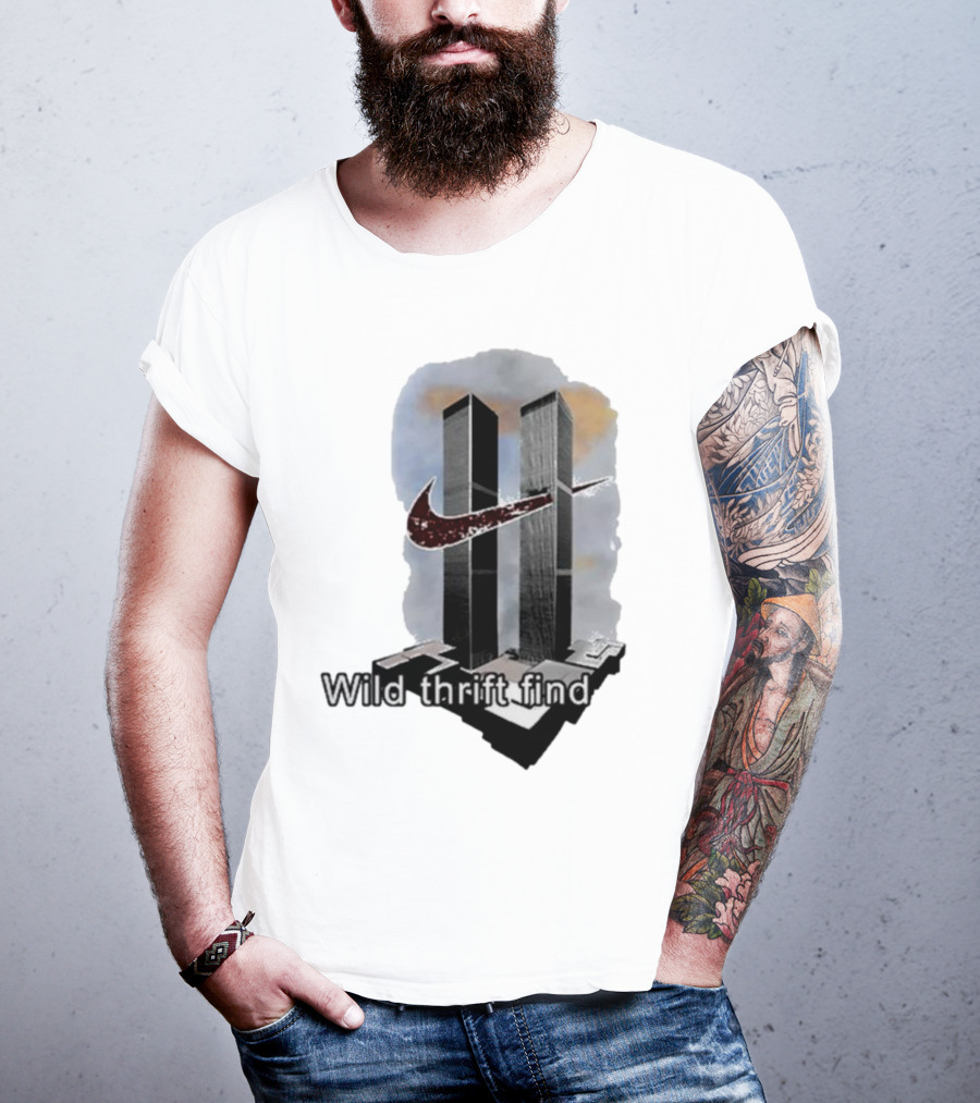 Wild Thrift Find Screenshot Tiktok Twin Towers T-Shirt