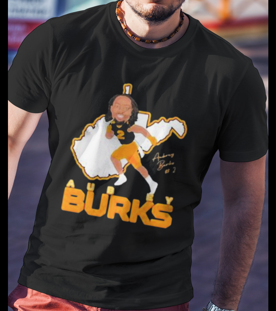 Aubrey Burks Fan 1 Football Player Art #2 T-Shirt