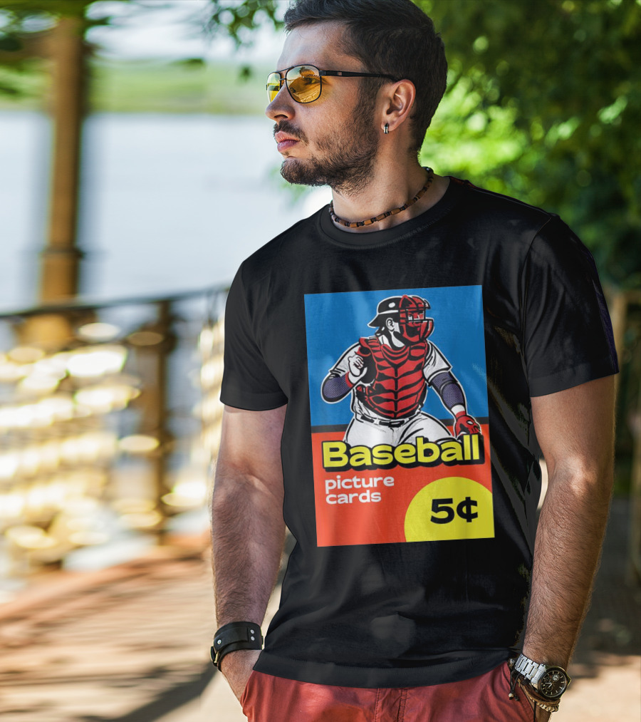 Baseball Picture Cards 5¢ Catcher T-Shirt