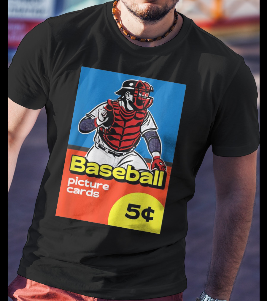 Baseball Picture Cards 5¢ Catcher T-Shirt