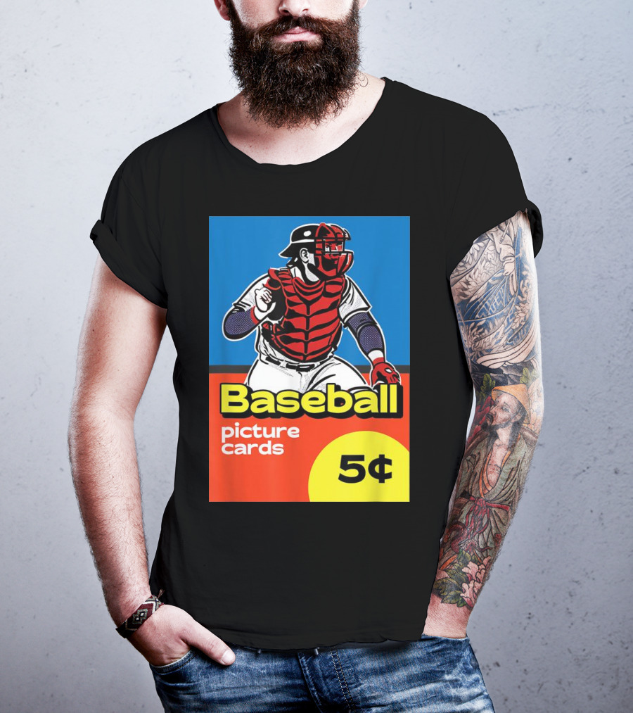 Baseball Picture Cards 5¢ Catcher T-Shirt