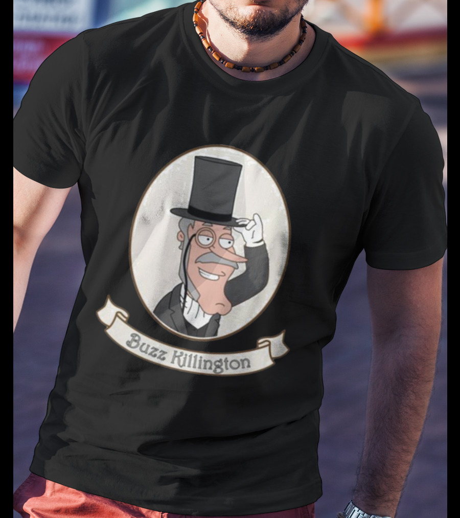Buzz Killington Family Guy Character In Formal Attire With Top Hat T-Shirt