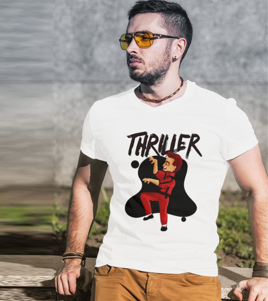 Crowley Thriller Cartoon Dance Good Omens T-Shirt