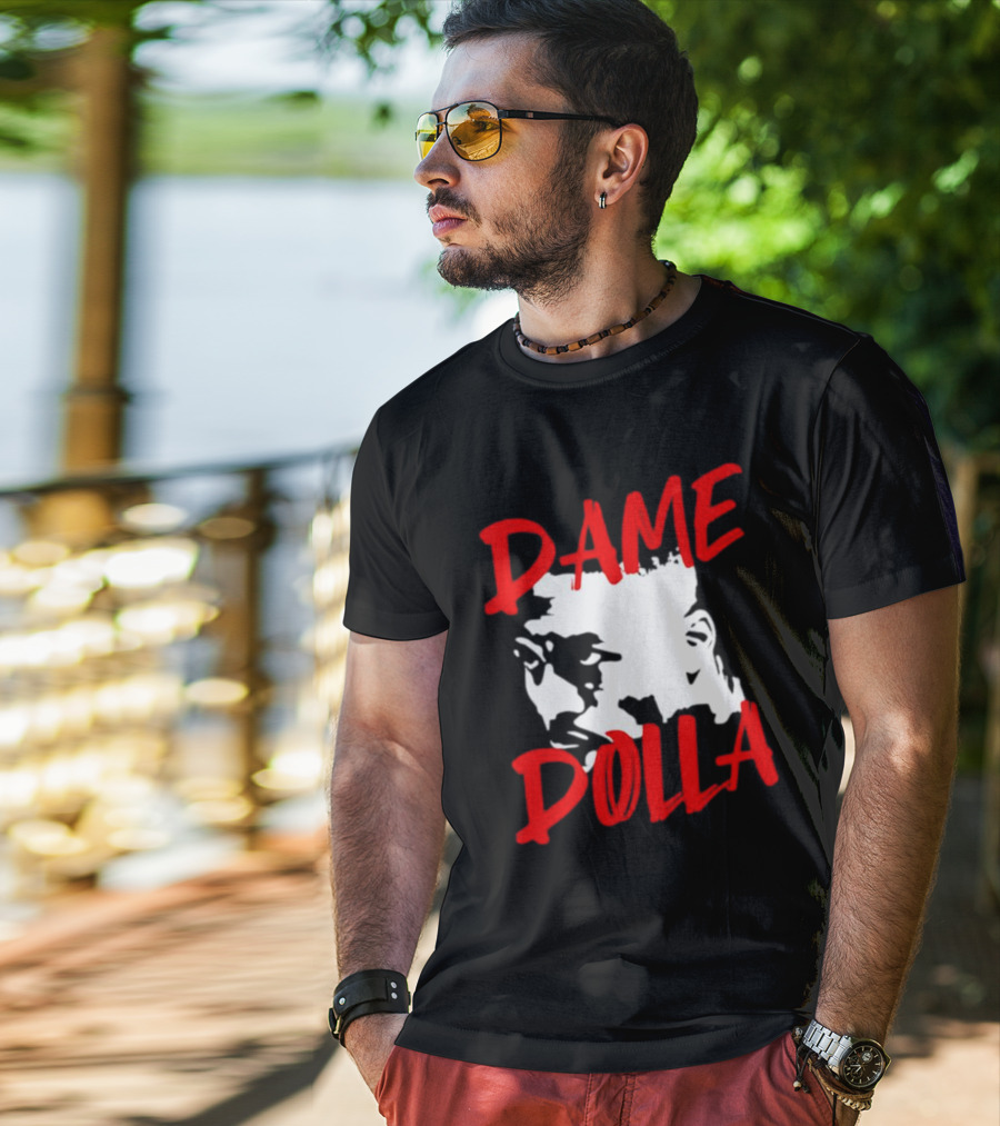 Dame Dolla Face Portrait Star Blazers T-Shirt