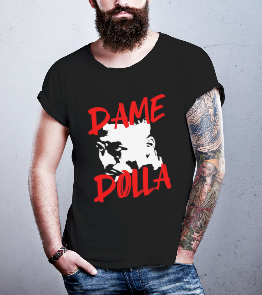Dame Dolla Face Portrait Star Blazers T-Shirt