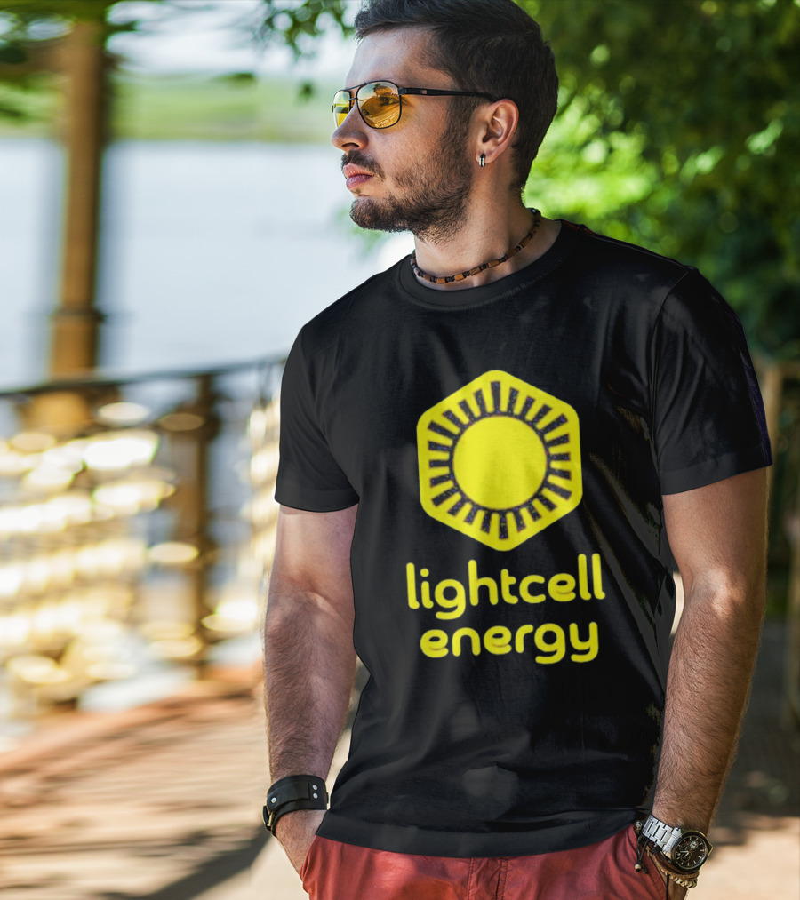 Danielle Fong Lightcell Energy Sunburst Hexagon T-Shirt