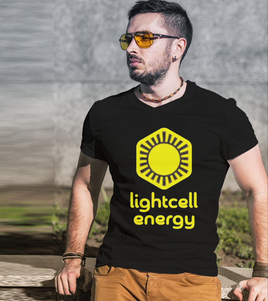 Danielle Fong Lightcell Energy Sunburst Hexagon T-Shirt