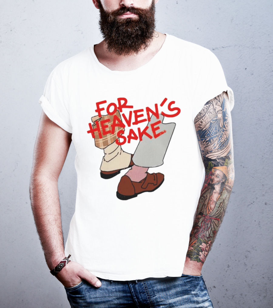 For Heaven's Sake Good Omens Walking Shoes T-Shirt